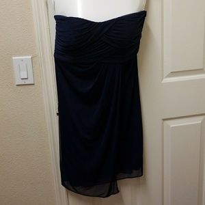 David's bridal marine color bridesmaid dress